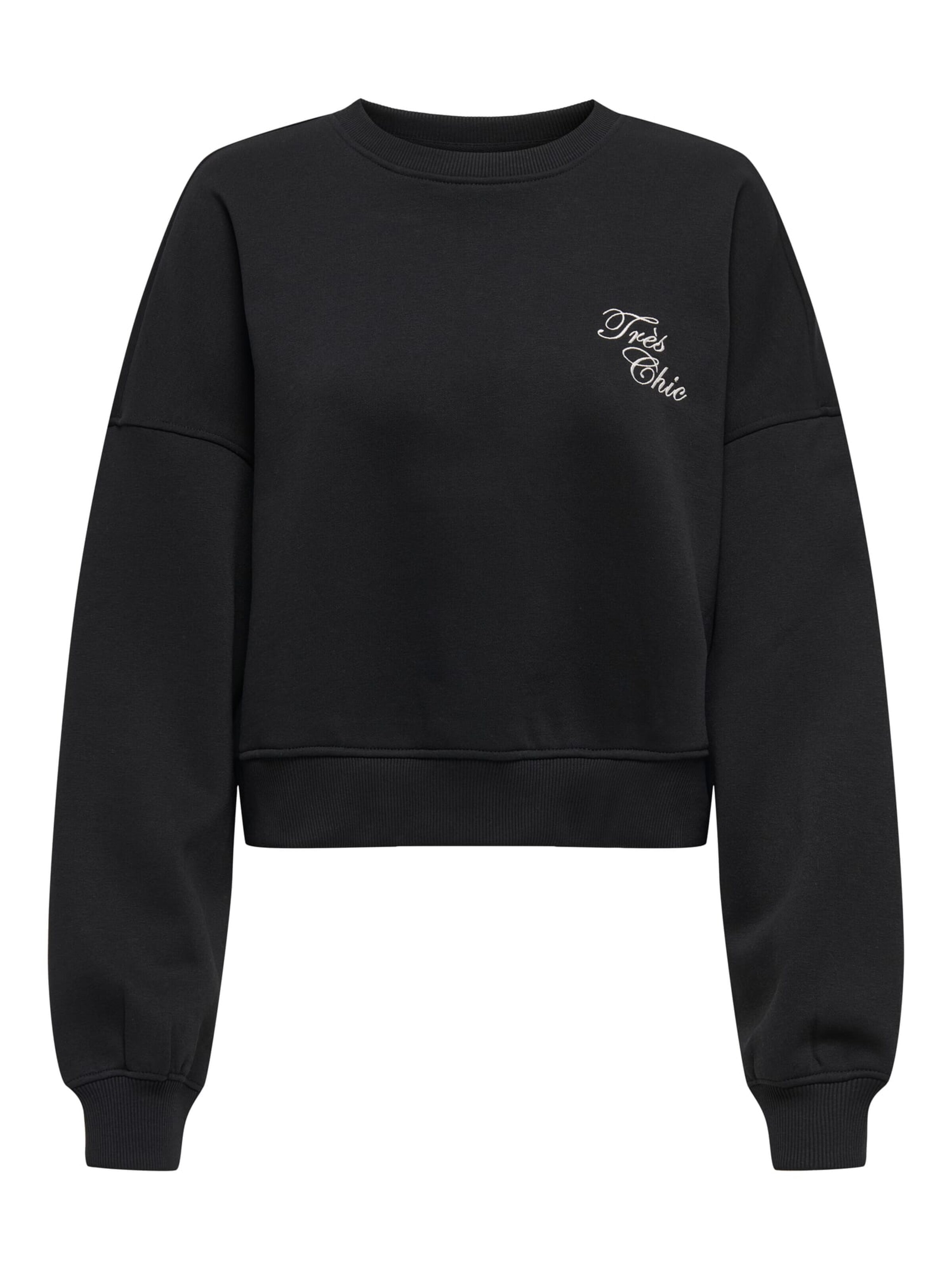 ONLY Sweatshirt 'Kiara' in Black: front