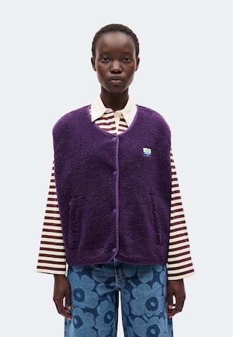 AMERICAN VINTAGE - Colete 'HOKTOWN' em roxo: frente