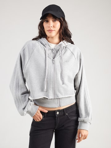 ADIDAS ORIGINALS - Sudadera con cremallera en gris: frente