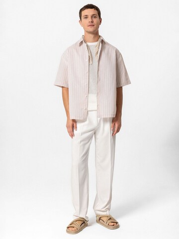 Antioch Comfort fit Button Up Shirt 'Fernando' in Beige