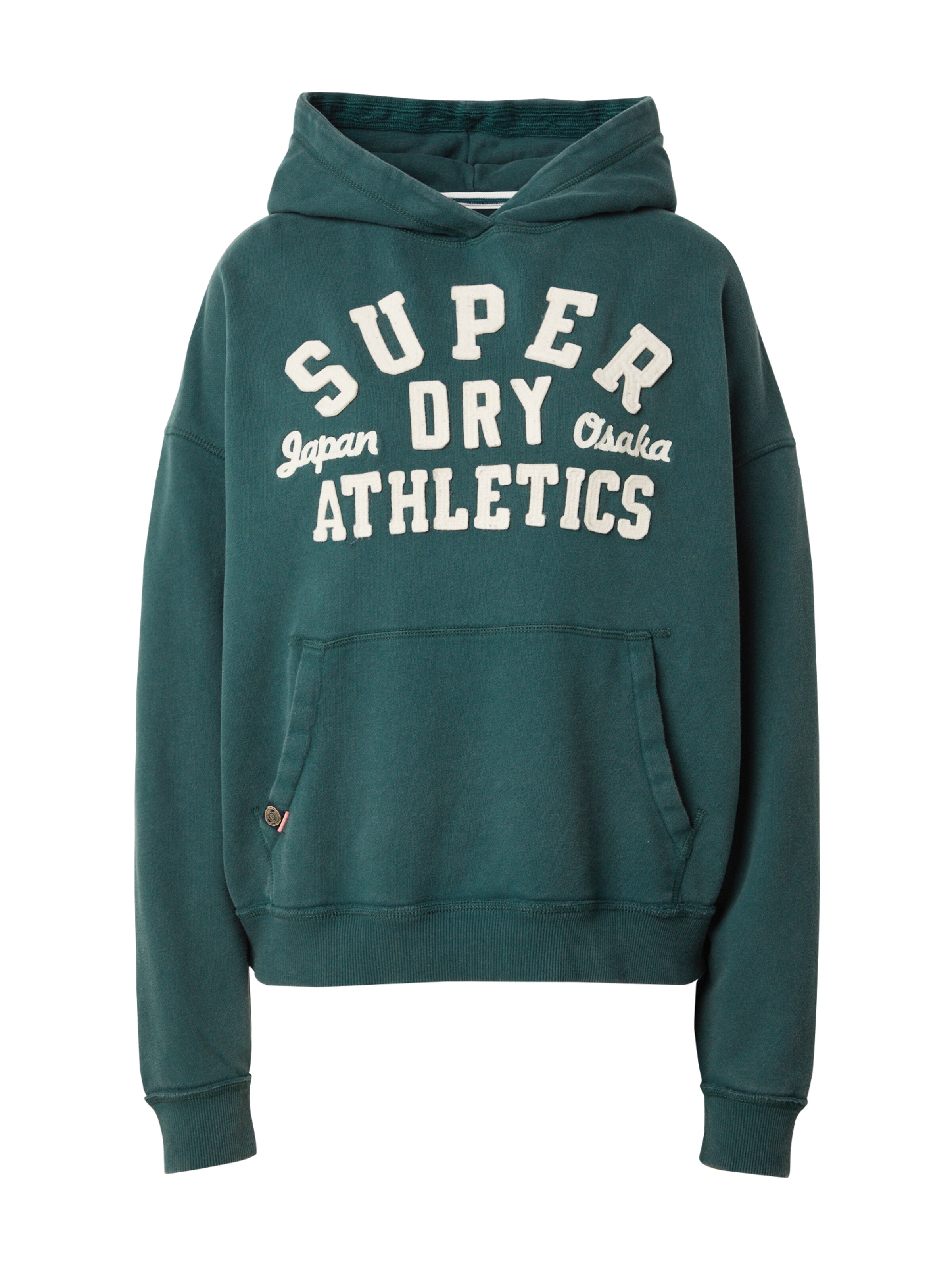 Superdry Sweatshirt 'Essentials' in Groen: voorkant
