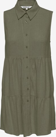 ONLY Skjortklänning 'SIESTA' i grön: framsida