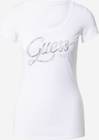 GUESS Shirt 'BRYANNA' in Wit: voorkant