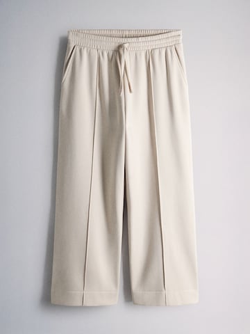The Set - Pierna ancha Pantalón en beige
