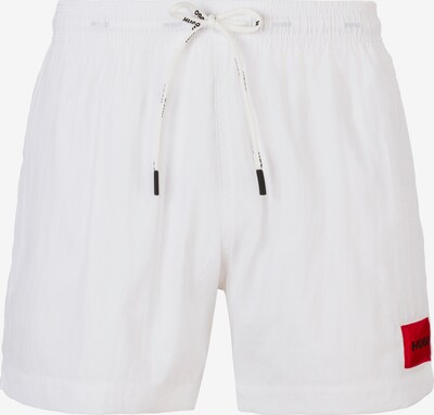 HUGO Kratke kopalne hlače 'Dominica' | rdeča / črna / bela barva, Prikaz izdelka