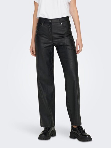 Wide Leg Pantalon ONLY en noir : devant