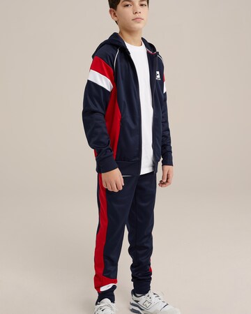 WE Fashion Sweat jacket in Blue