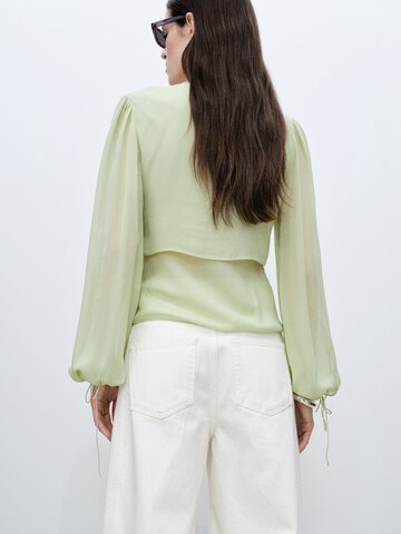 MANGO Bluse 'Springy' in Grün