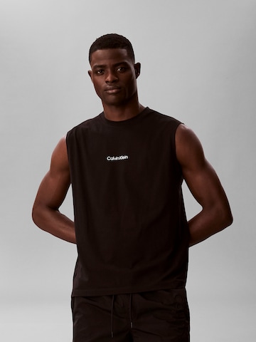 Calvin Klein Swimwear Tričko – černá: přední strana