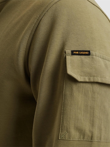 PME Legend Sweatshirt 'Pullover with half-zip' in Groen