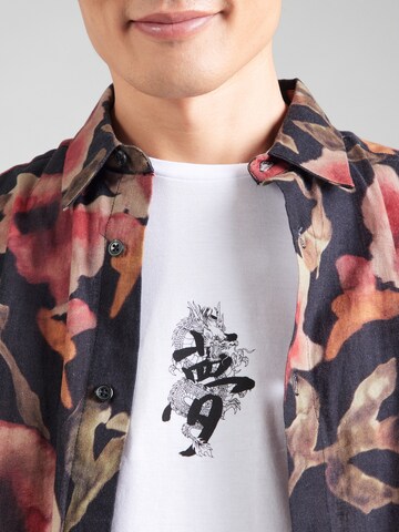 JACK & JONES Bluser & t-shirts 'JJMIKO' i hvid