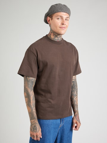 WEEKDAY Shirt 'Great' in Brown: front