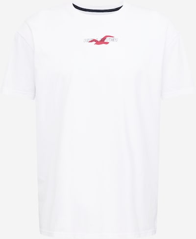 HOLLISTER Majica u crvena / crna / bijela, Pregled proizvoda