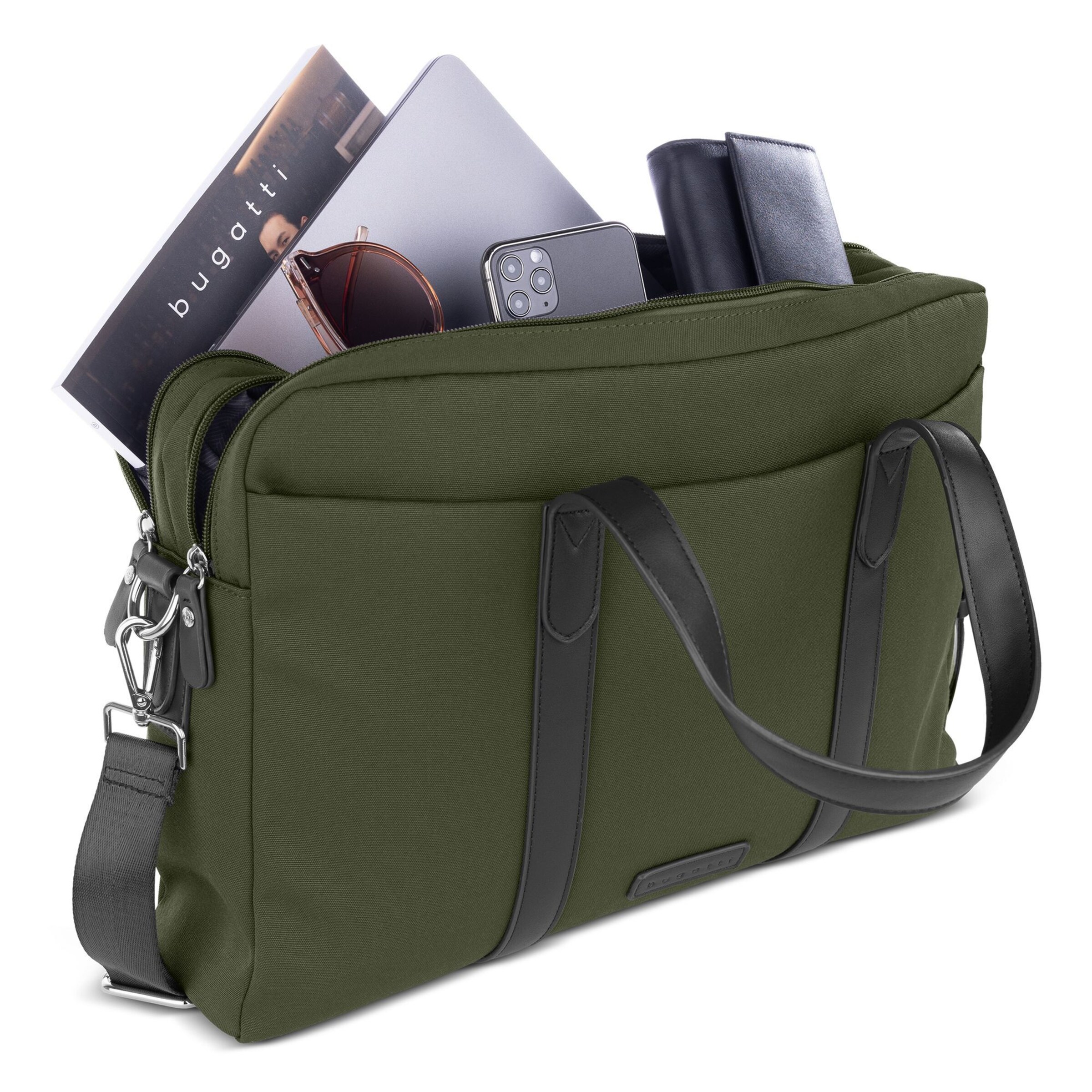 Borsa portadocumenti 'Maro' di bugatti in verde