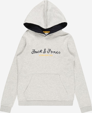 Jack & Jones Junior Mikina 'BERG' – šedá: přední strana