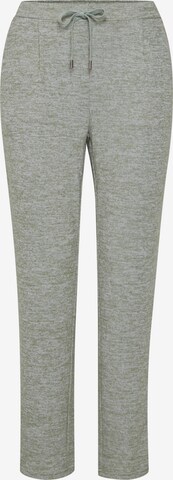 Fransa Pleat-Front Pants in Grey: front