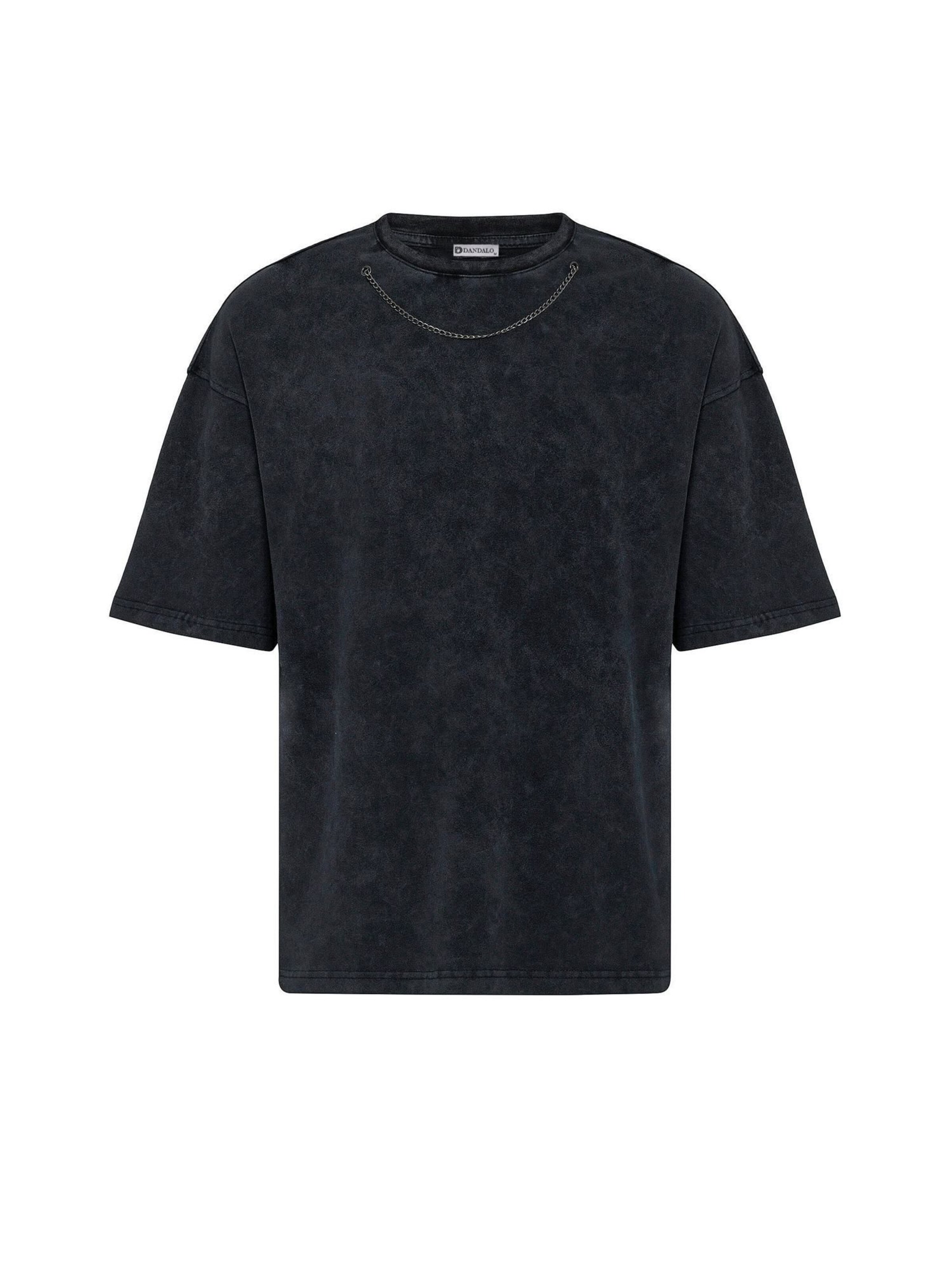 Maglietta di Dandalo in nero: frontale