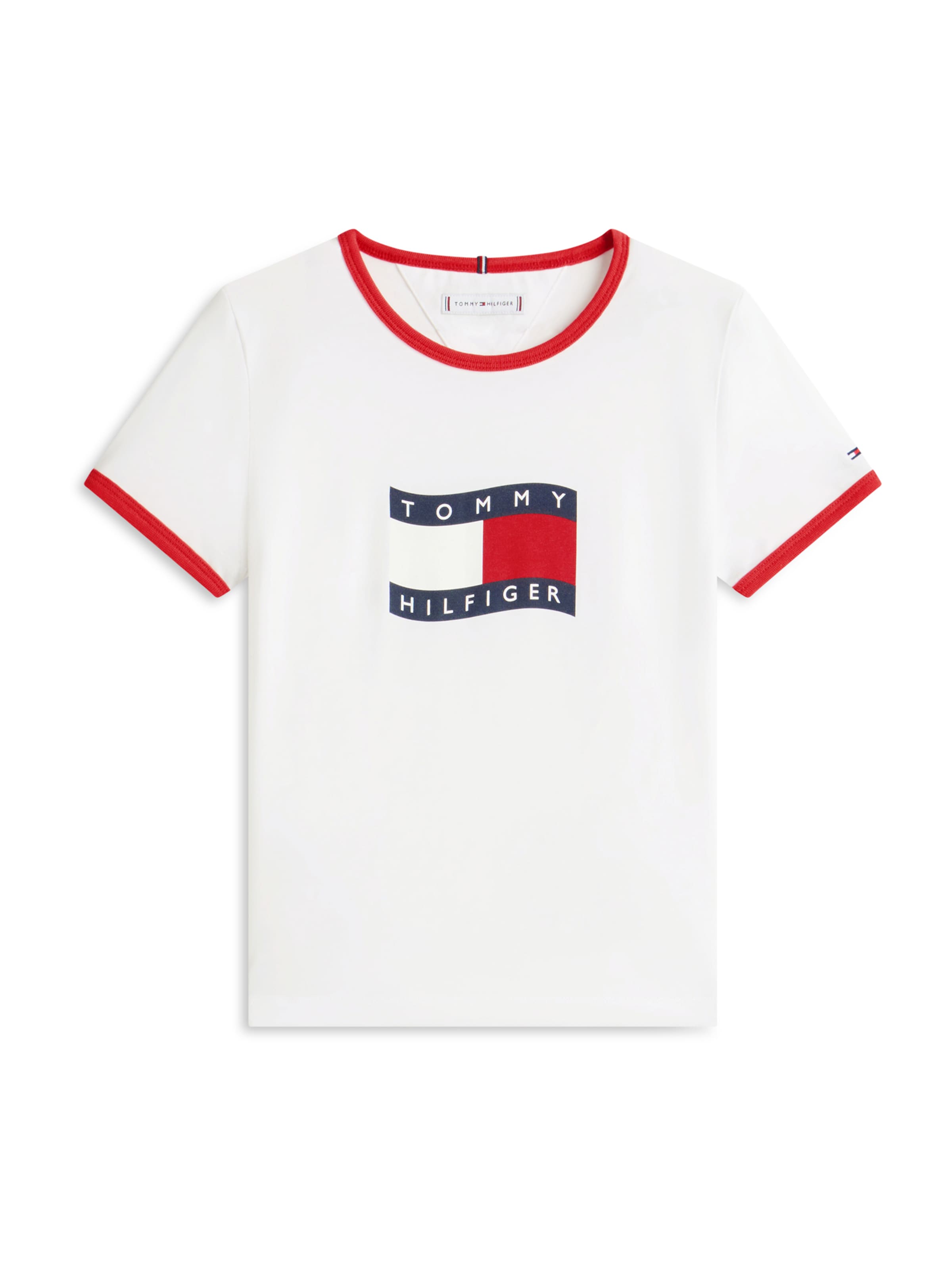 Tricou de la TOMMY HILFIGER pe alb: față