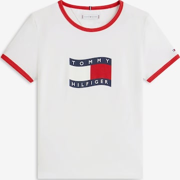 Tricou de la TOMMY HILFIGER pe alb: față