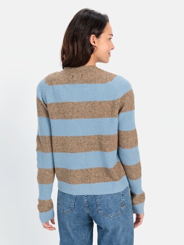 CAMEL ACTIVE Strickcardigan mit Streifenmuster in Blau