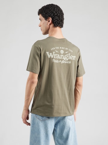 WRANGLER Póló - zöld: elől