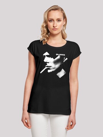 F4NT4STIC Shirt 'David Bowie' in Zwart: voorkant