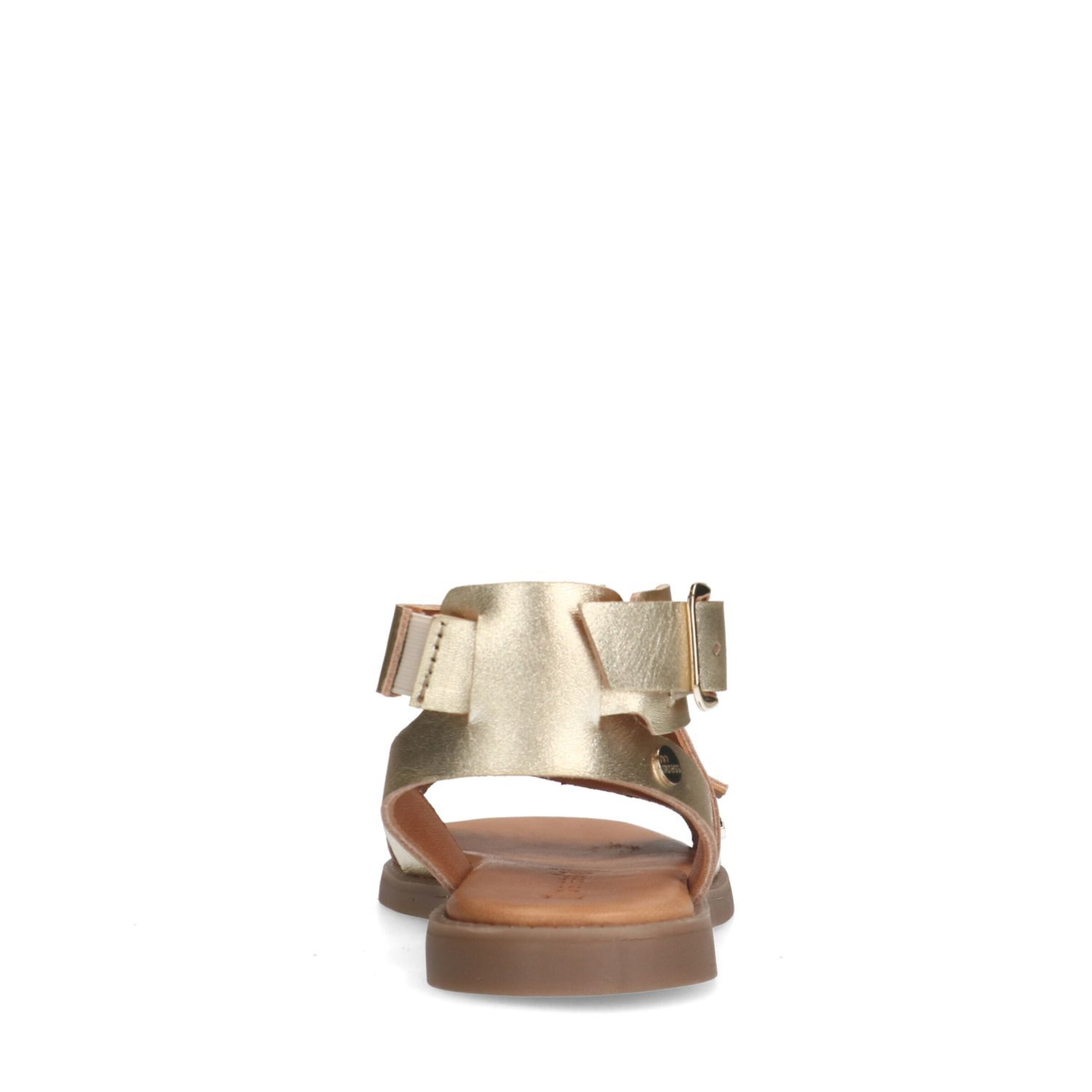 Sandales à lanières no stress en or