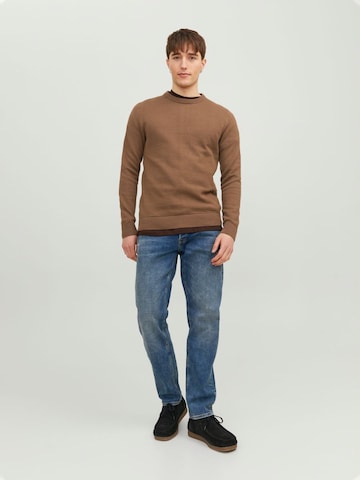 JACK & JONES Sweater 'Atlas' in Brown