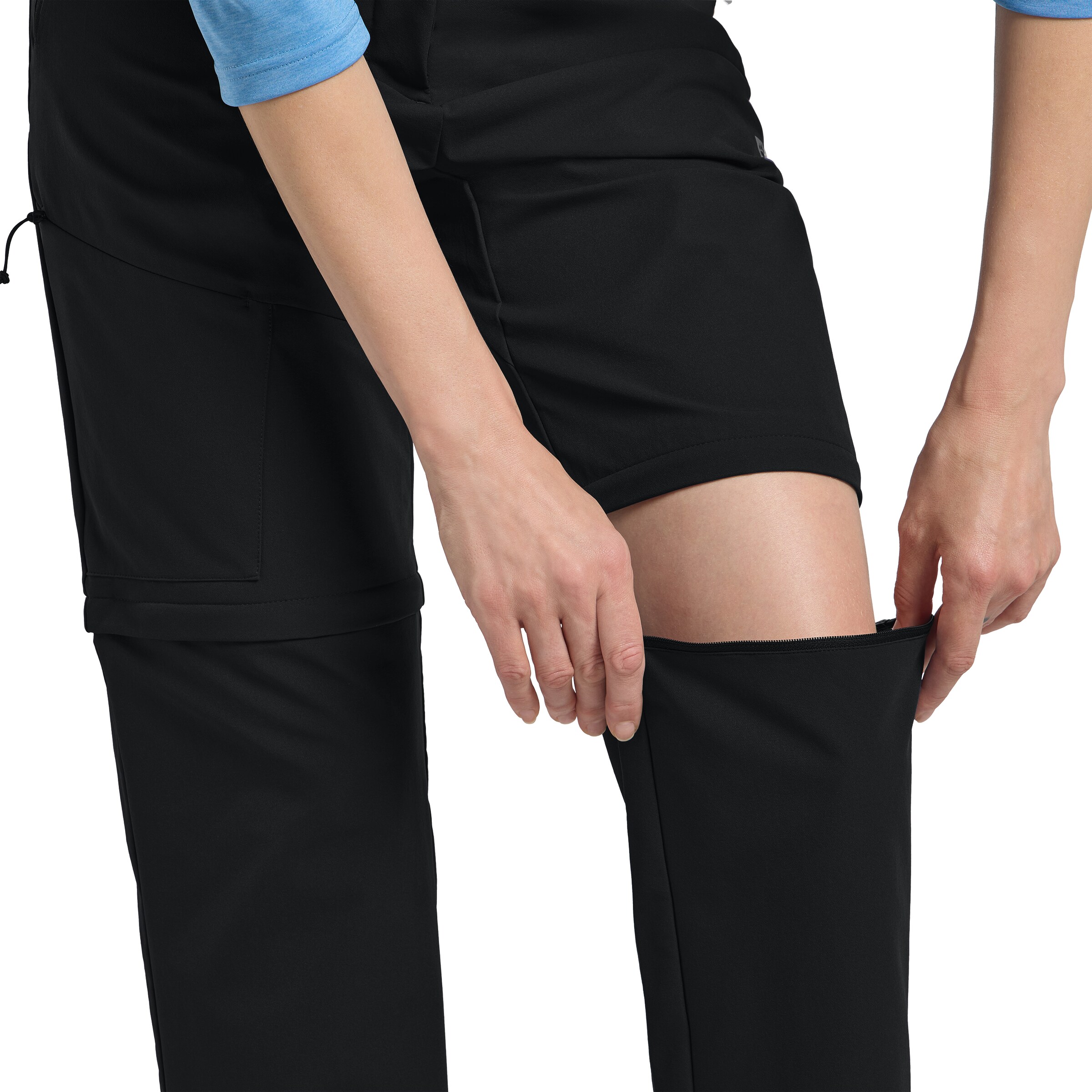 JACK WOLFSKIN Regular Outdoor Pants 'Pico' in Black