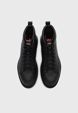 HUGO - Botas con cordones 'Nash' en negro: arriba