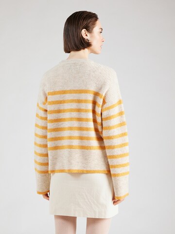 PIECES Sweater 'LINE' in Grey