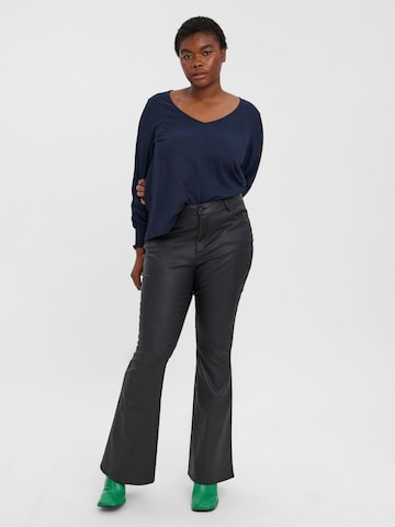 Vero Moda Curve Flared Pants 'SIGA' in Black