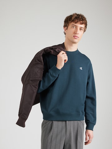 zils Calvin Klein Jeans Sportisks džemperis: no priekšpuses