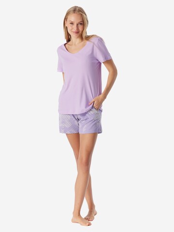 SCHIESSER Shorty 'Modern Nightwear' in Purple