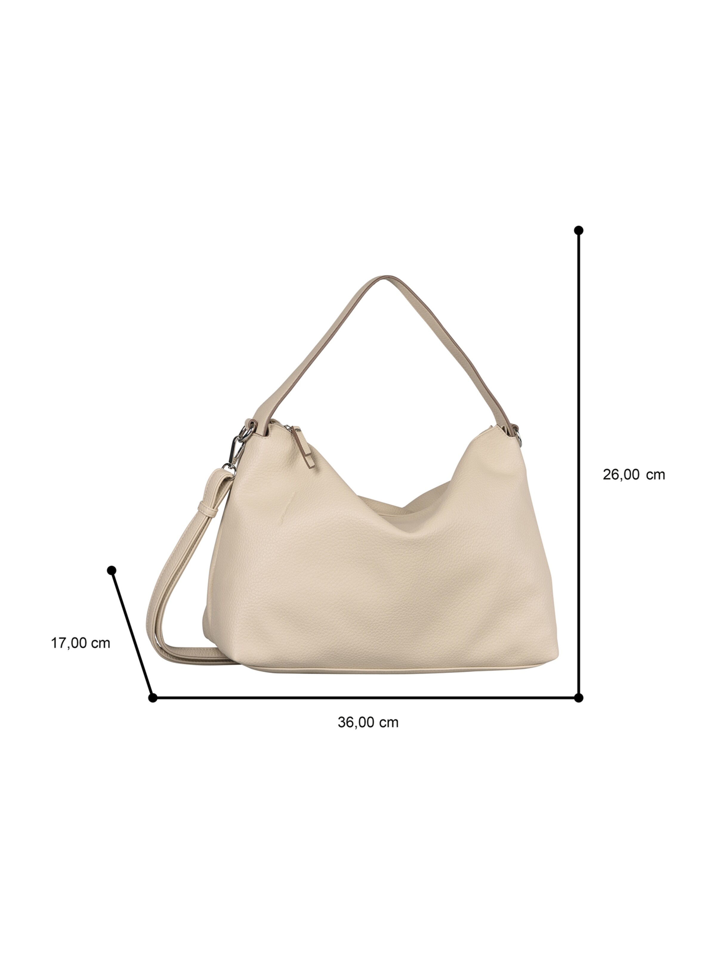 TOM TAILOR Olkalaukku 'Lissi' värissä valkoinen