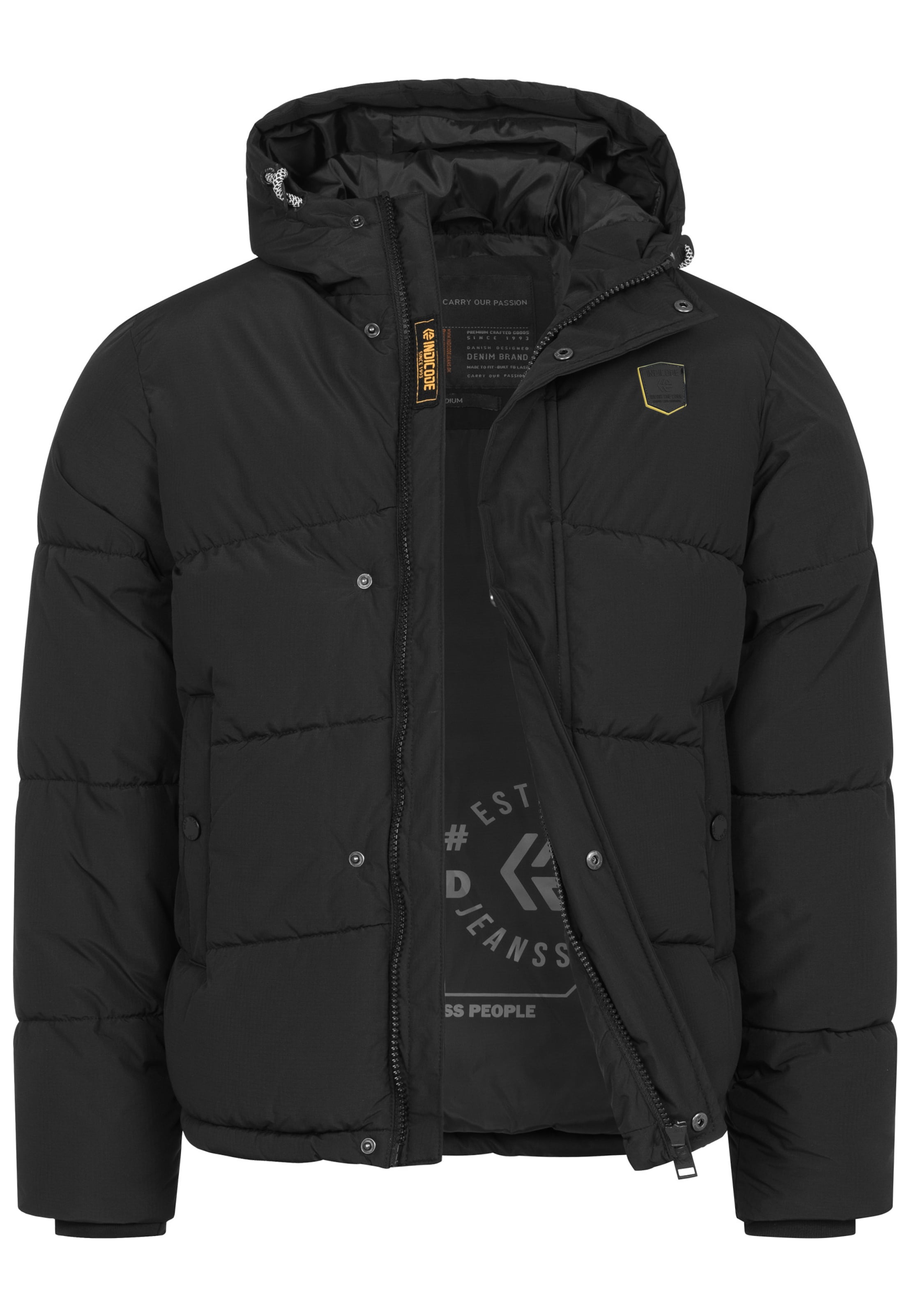 Veste d’hiver 'INLaurits' INDICODE JEANS en noir : devant