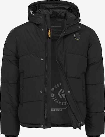 INDICODE JEANS Winter jacket 'INLaurits' in Black: front