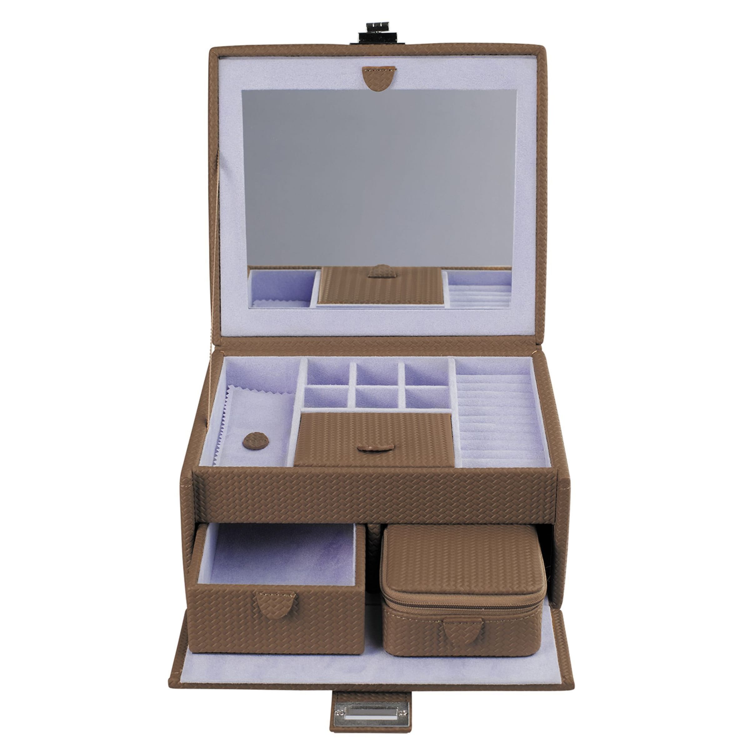 WINDROSE Schmuckkoffer in Braun: Vorderseite