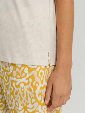 Hanro - Camisa 'Sleep & Lounge' em bege