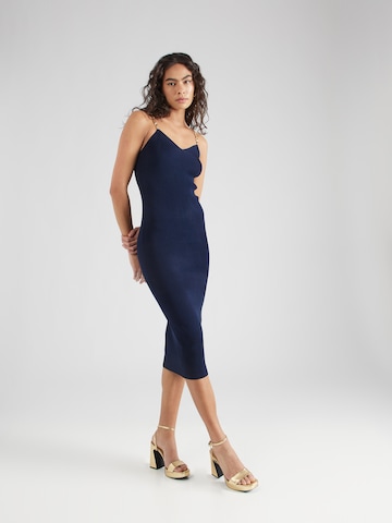 MICHAEL Michael Kors - Vestido de punto en azul: frente