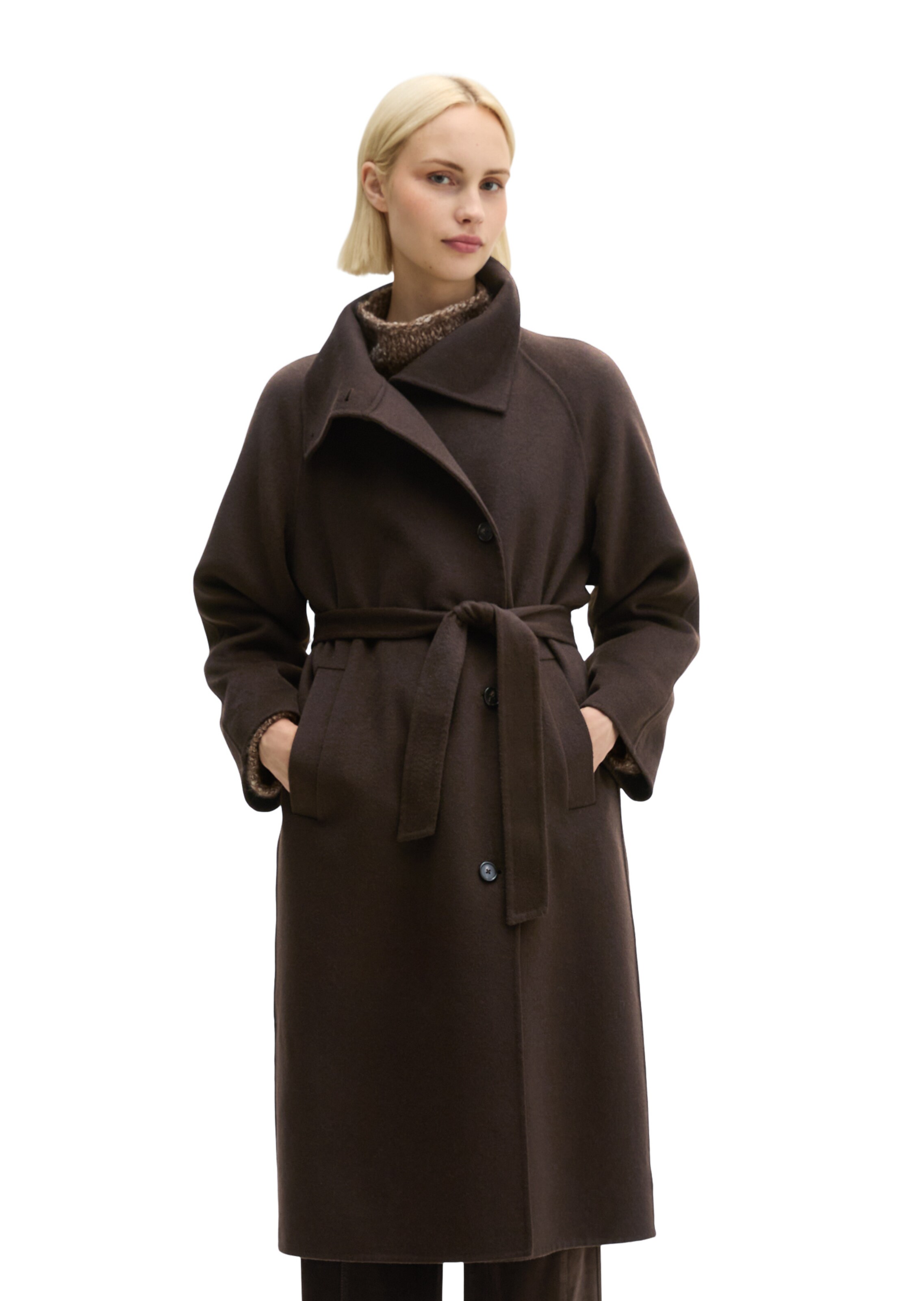 Marc O'Polo Between-seasons coat in Brown: front