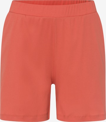 Hanro Pajama Pants ' Sleep & Lounge ' in Orange: front