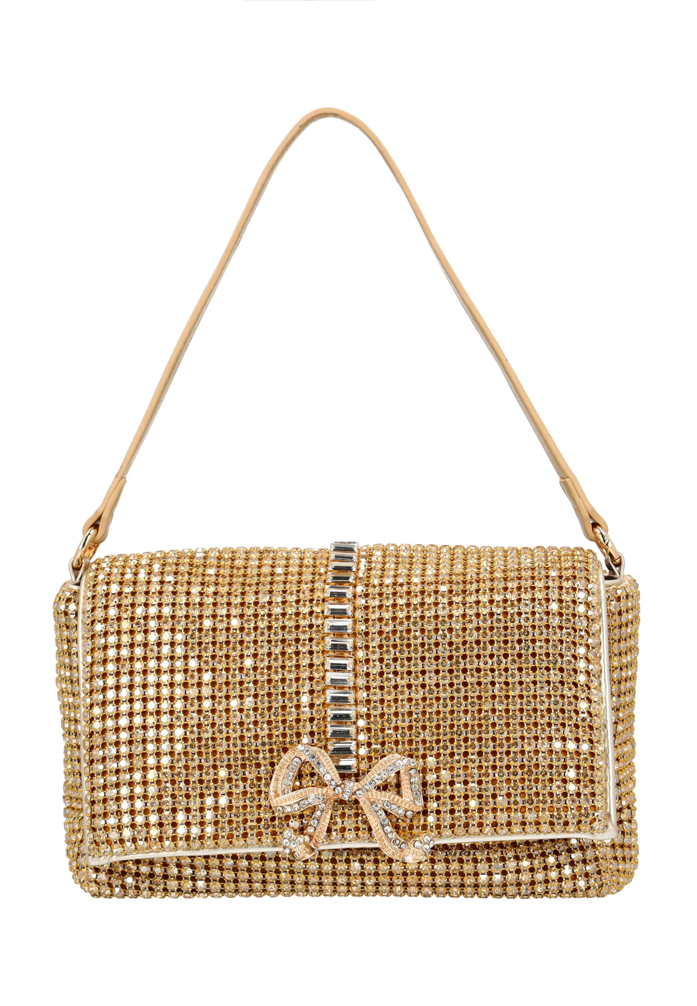 MYMO - Bolso de hombro en oro: frente