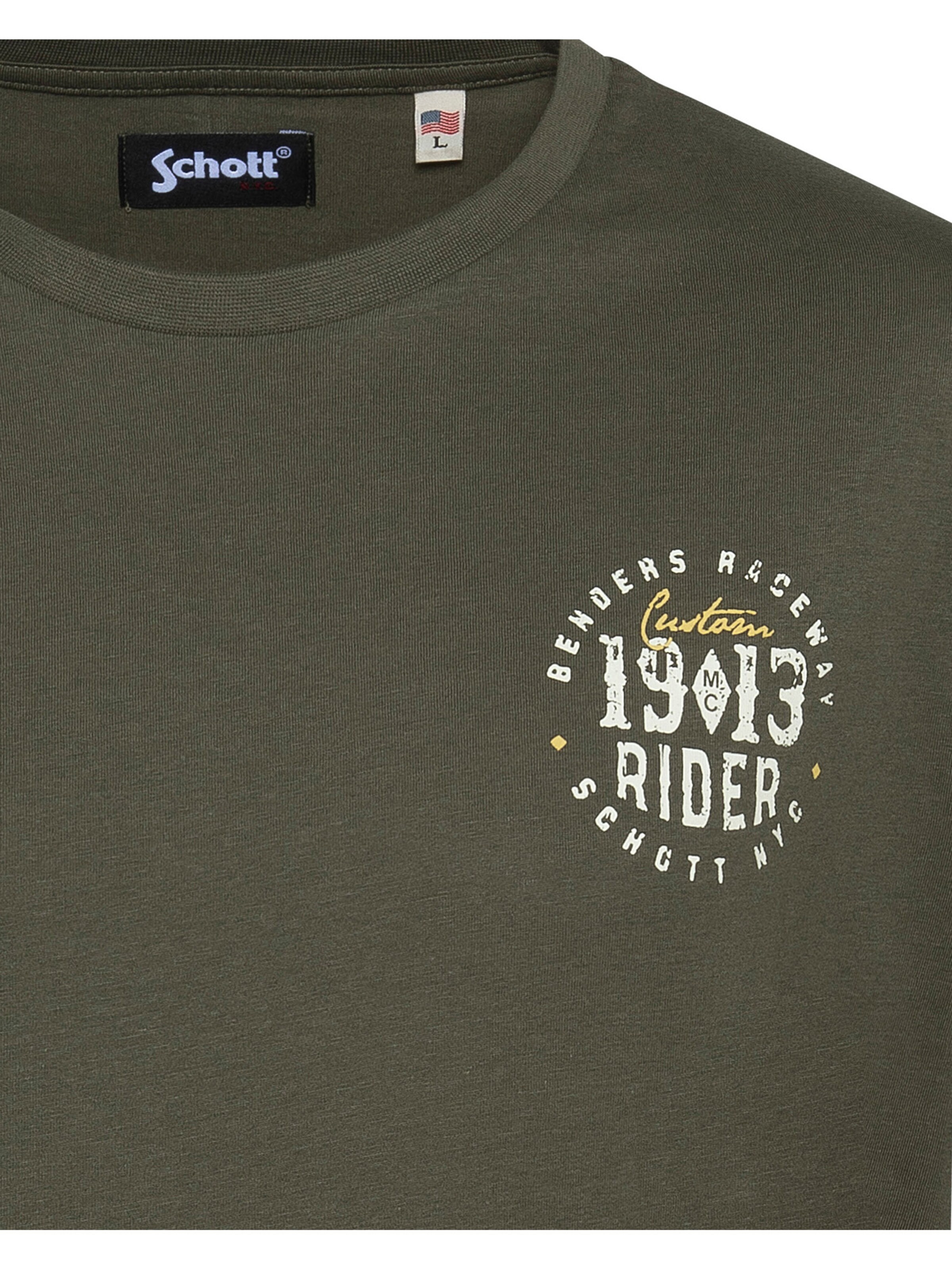 T-Shirt Schott NYC en vert