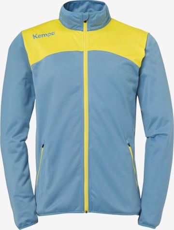 KEMPA Athletic Zip-Up Hoodie in Blue: front