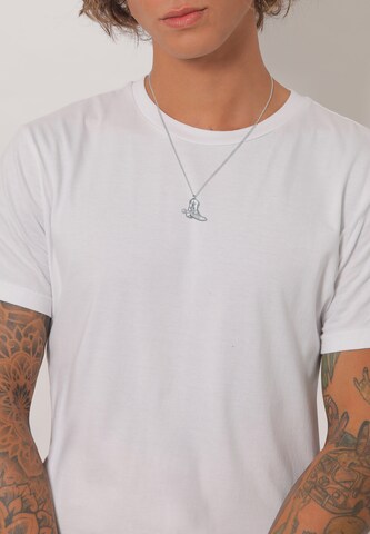 KUZZOI Necklace 'Cowboy Stiefel' in Silver: front