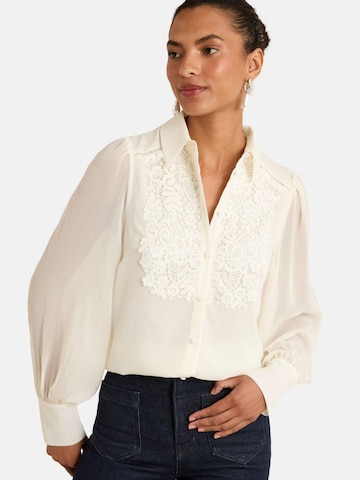 love & roses Μπλούζα σε μπεζ: μπροστά