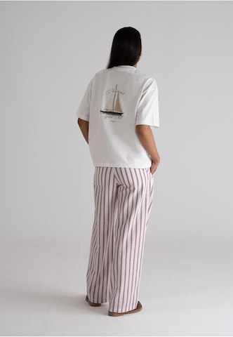 T-Shirt 'Yacht' Prohibited en beige