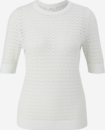 s.Oliver Sweater in White: front