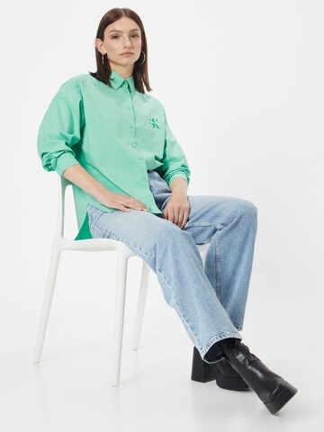 Calvin Klein Jeans Bluza | zelena barva